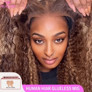 Natürliche Lockenpracht: Dein Glueless Echthaar-Look mit Highlights
