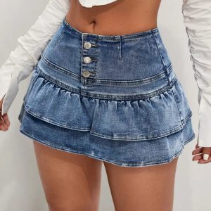 Verspielter Rüschen-Jeansrock: Dein Sommer-Must-Have mit Stil
