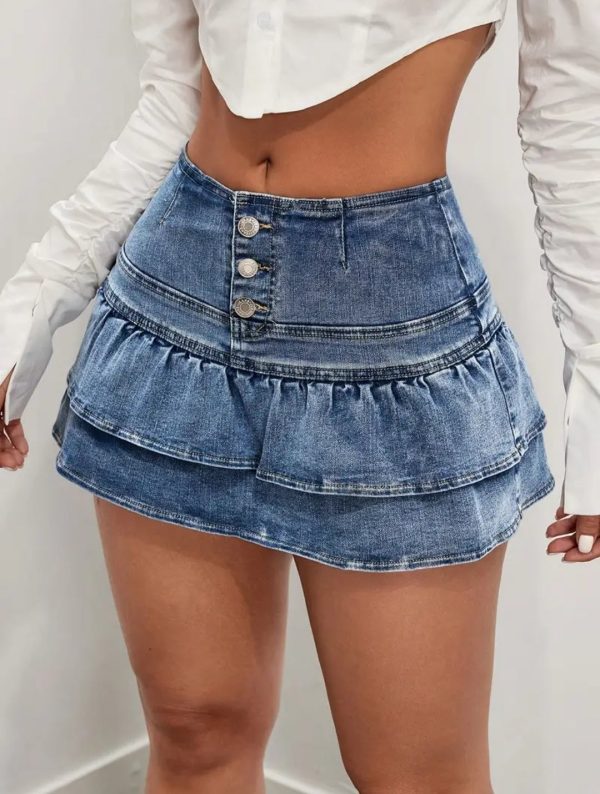 Verspielter Rüschen-Jeansrock: Dein Sommer-Must-Have mit Stil