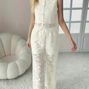 Elegantes Spitzen-Zweiteiler-Set „Anya“