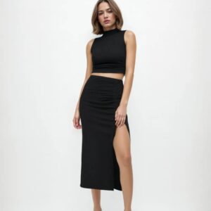 Elegantes zweiteiliges Set in Schwarz
