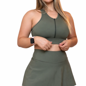 Stylisches Fitness-Set in Olivgrün – Komfort trifft Funktionalität